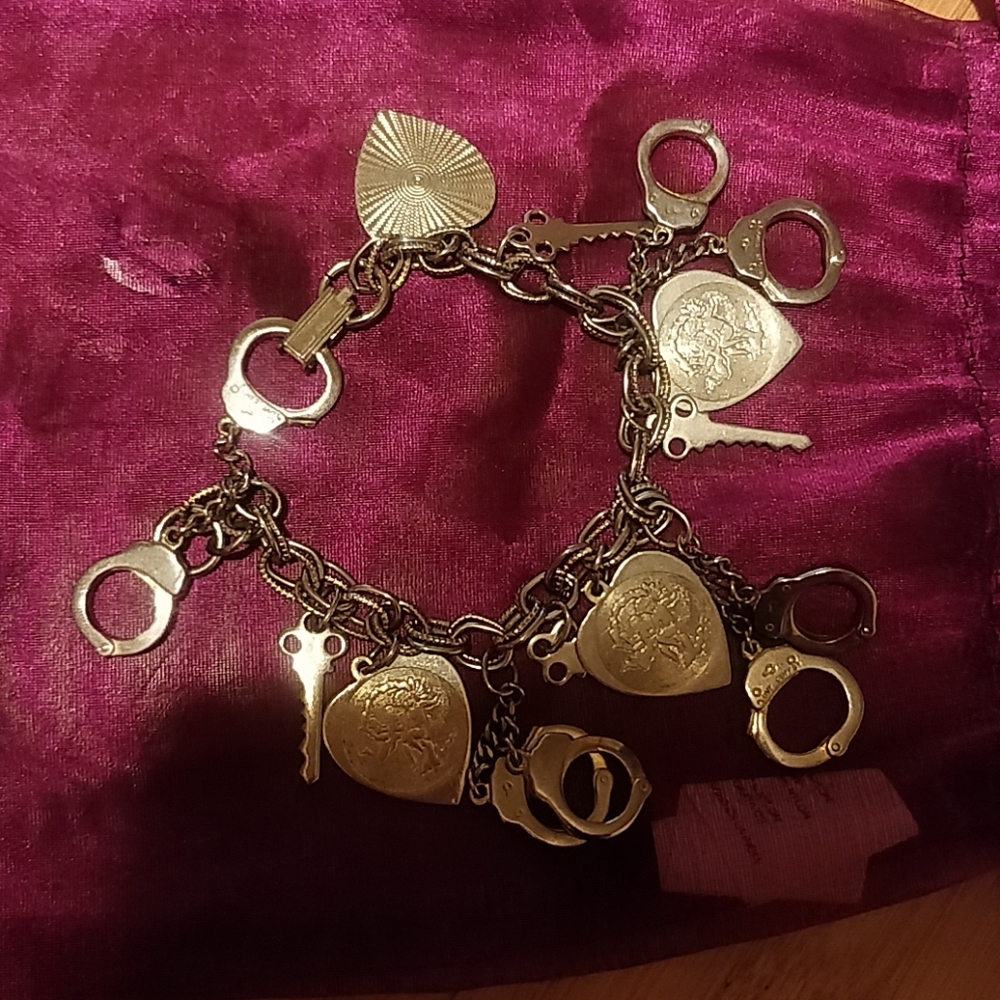 Statement Chucky vintage charm bracelet love cuffs